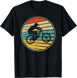 Vintage BMX Rider Retro Bike Bicycle Stunt Racing 70s 80s T-Shirt - T-Shirt | Black