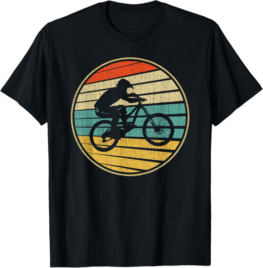 Vintage BMX Rider Retro Bike Bicycle Stunt Racing 70s 80s T-Shirt - T-Shirt | Black