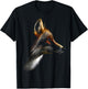 Fox Art - Animal Artwork Fox T-Shirt - T-Shirt | Black