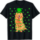 Funny Leprechaun Hat Golden Retriever Dog St. Patrick's Day T-Shirt - T-Shirt | Black