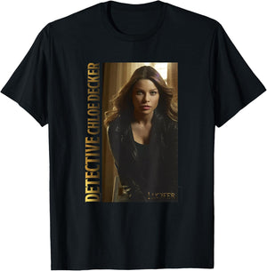 Lucifer Detective Chloe Decker Gold Series Poster T-Shirt - T-Shirt | Black