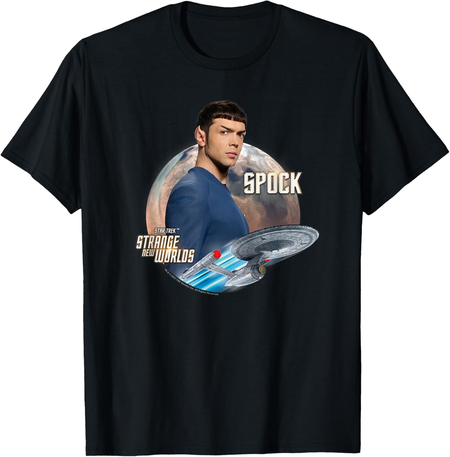Star Trek Strange New Worlds Spock T-Shirt - T-Shirt | Black