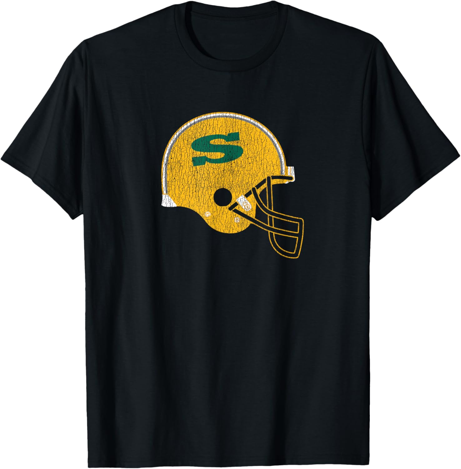 Siena College Throwback Football Helmet Vintage 80s T-Shirt - T-Shirt | Black