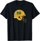 Siena College Throwback Football Helmet Vintage 80s T-Shirt - T-Shirt | Black