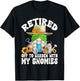 Cute Retirement Gardening Grandma Gnome Garden Mom T-Shirt - T-Shirt | Black