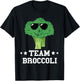 Team Broccoli Sunglass Vegan Green Vegetable Broccoli Lover T-Shirt - T-Shirt | Black