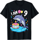9 Years old Boy or Girl Dolphins 9th birthday Dolphin T-Shirt - T-Shirt | Black