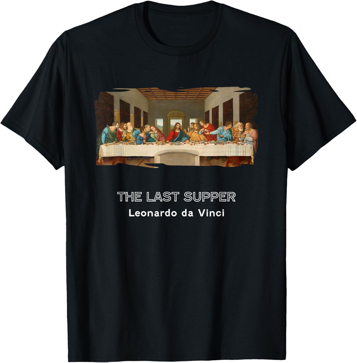 Last Supper by Leonardo daVinci T-Shirt - T-Shirt | Black
