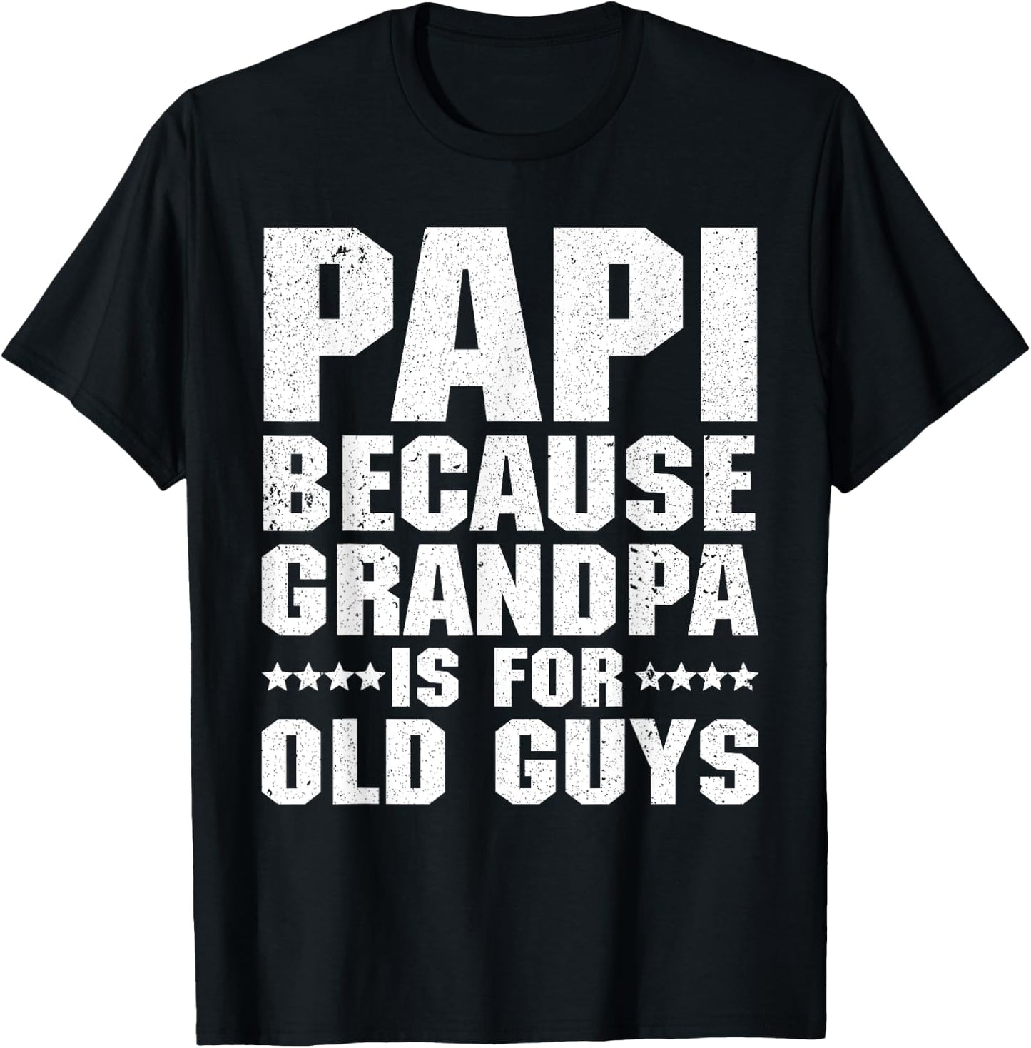 Cool Papi Design For Papi Men Grandpa Parent Father's Day T-Shirt - T-Shirt | Black