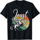 Joust Do It Jousting Retro Renaissance Festival Medieval T-Shirt - T-Shirt | Black