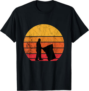 Garbage Man Trash Retro Vintage Sunset Garbage Truck T-Shirt - T-Shirt | Black