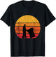 Garbage Man Trash Retro Vintage Sunset Garbage Truck T-Shirt - T-Shirt | Black