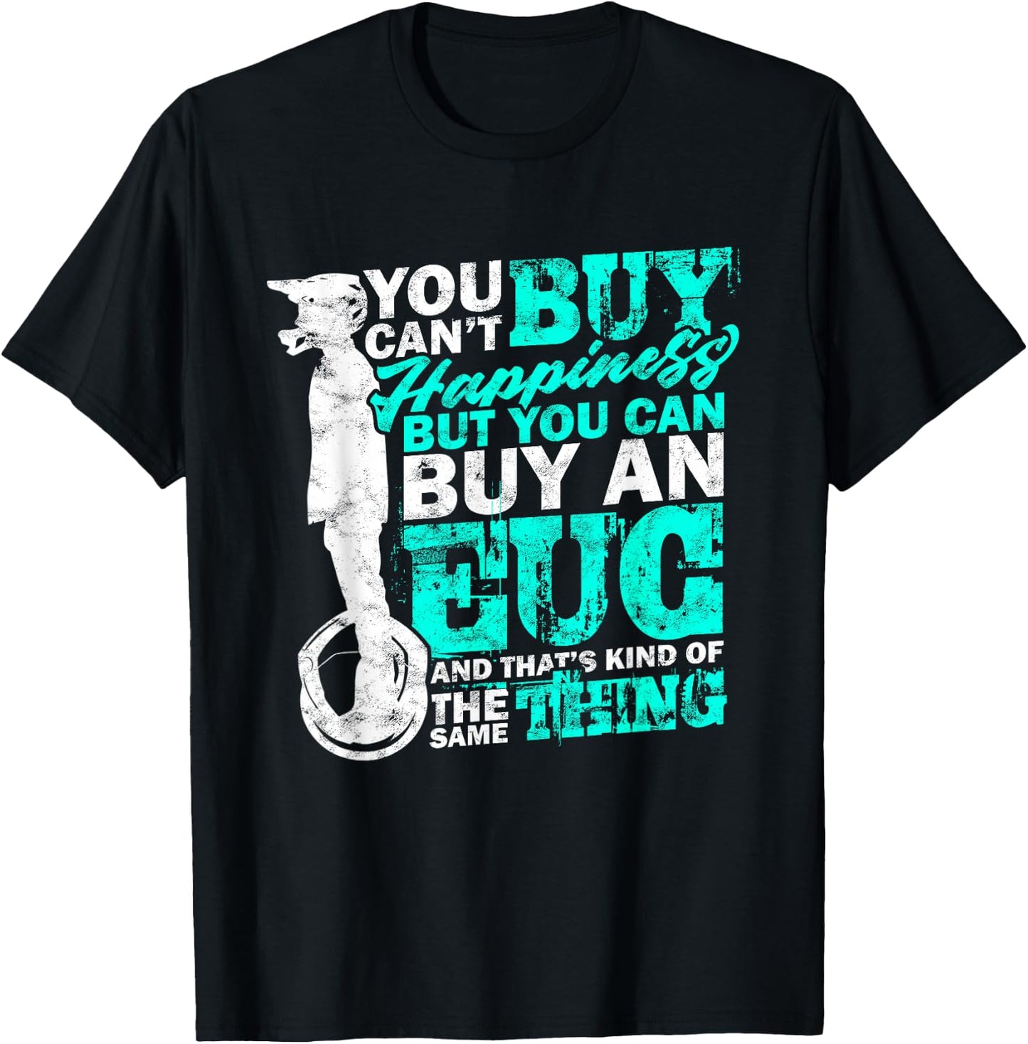 Electric Unicycle EUC Monowheel Electric Unicycle T-Shirt - T-Shirt | Black