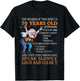 funny 70th Birthday Women Men 70 years old Bday T-Shirt - T-Shirt | Black