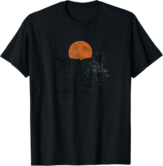 Grand Canyon National Park Great Outdoor Graphic T-Shirt - T-Shirt | Black