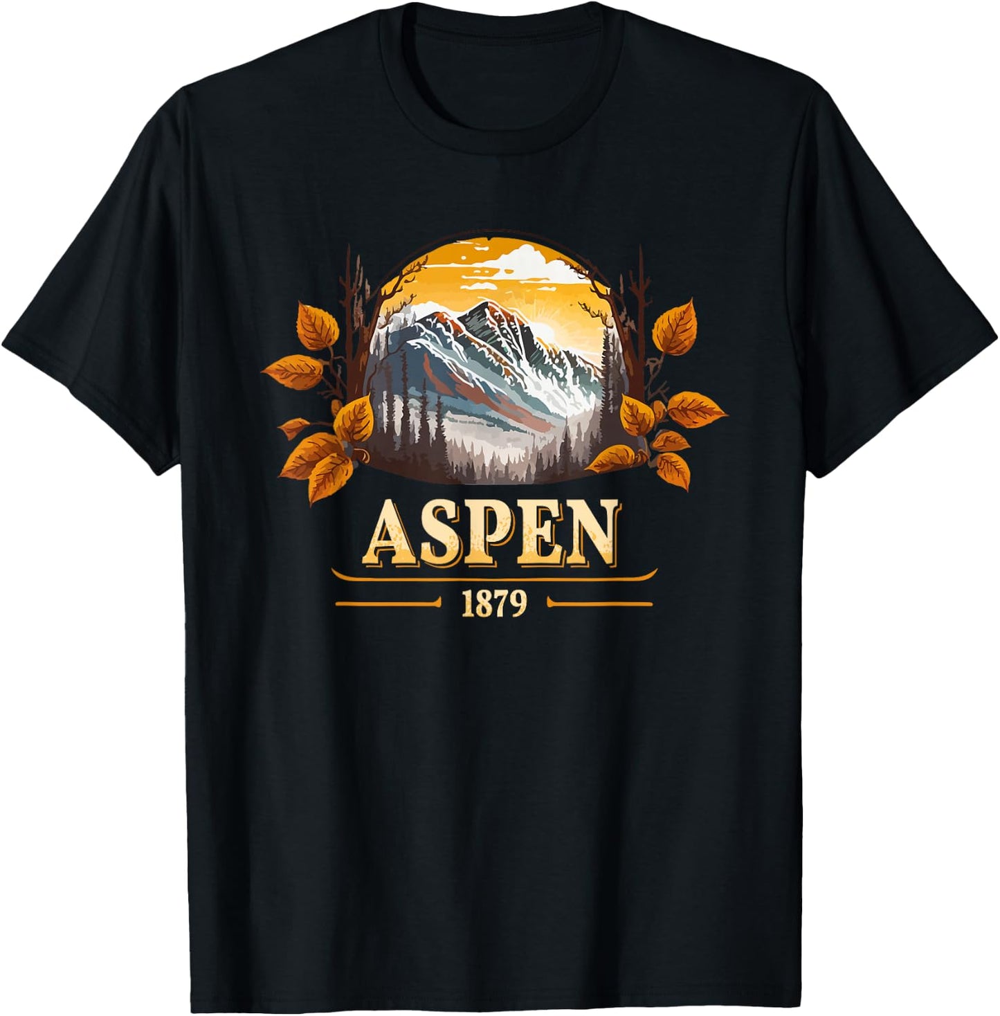 Aspen Colorado T-Shirt - T-Shirt | Black