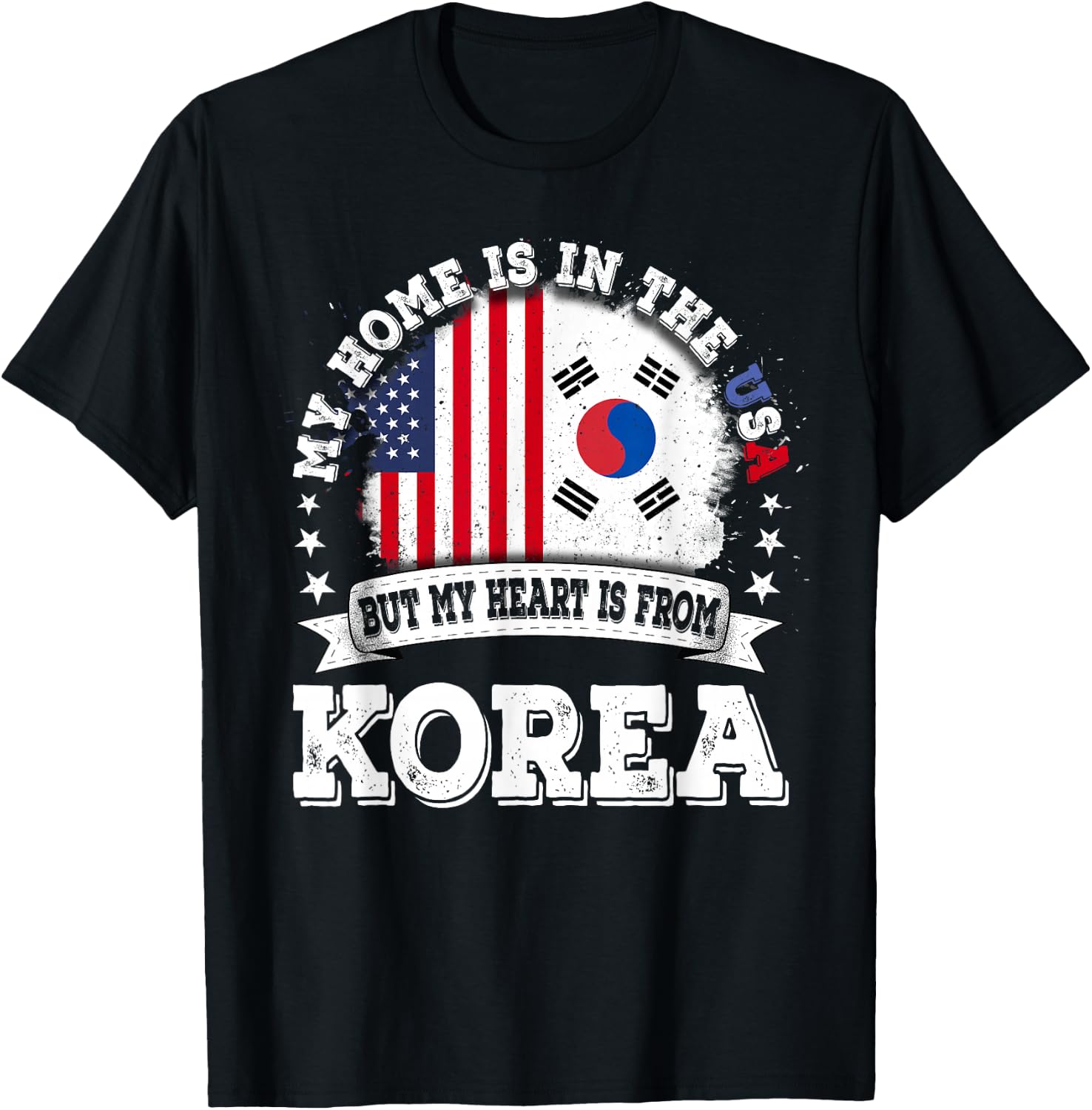 American Korea Flag T-Shirt - T-Shirt | Black