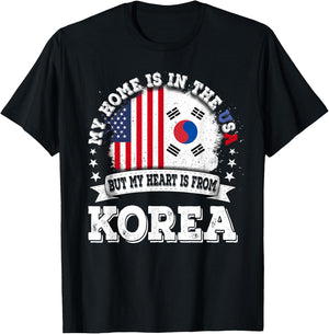 American Korea Flag T-Shirt - T-Shirt | Black
