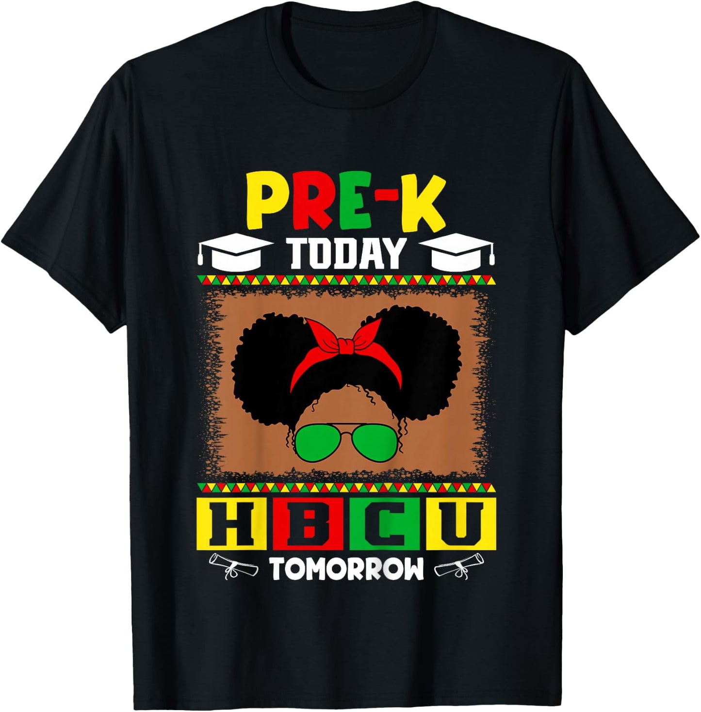 Pre-K Today HBCU Tomorrow Future HBCU Grad Kids T-Shirt - T-Shirt | Black