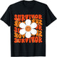 Leukemia Cancer Orange Ribbon Leukemia Cancer Survivor T-Shirt - T-Shirt | Black