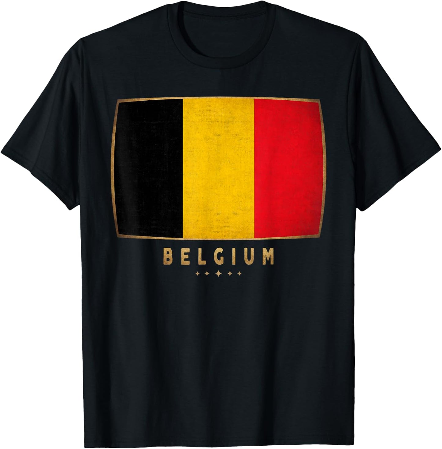 Belgium Flag - Funny Belgium Jersey Women Kids T-Shirt - T-Shirt | Black