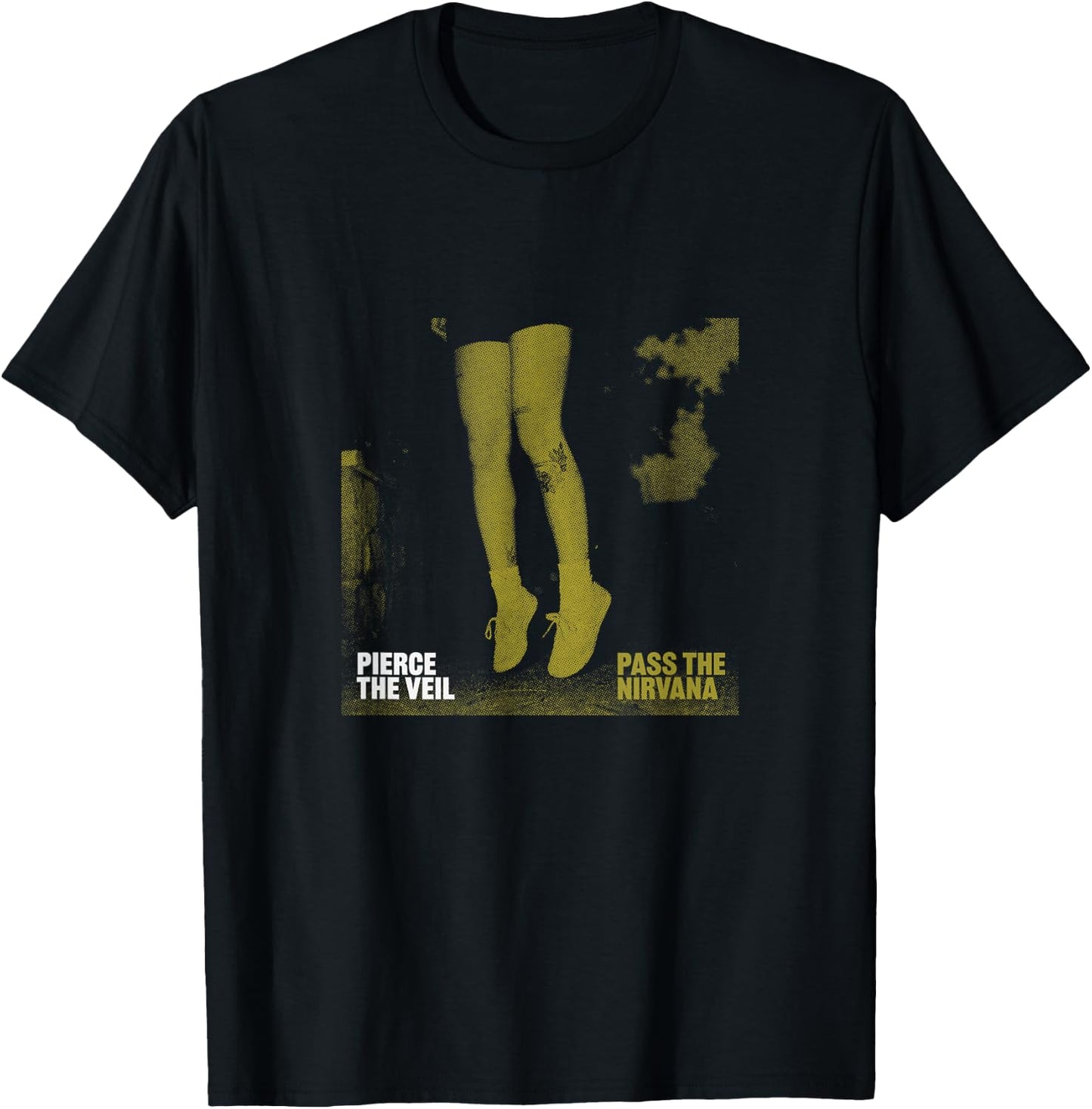 Pierce The Veil -Adult Black - Small - Pass The Nirvana T-Shirt - T-Shirt | Black