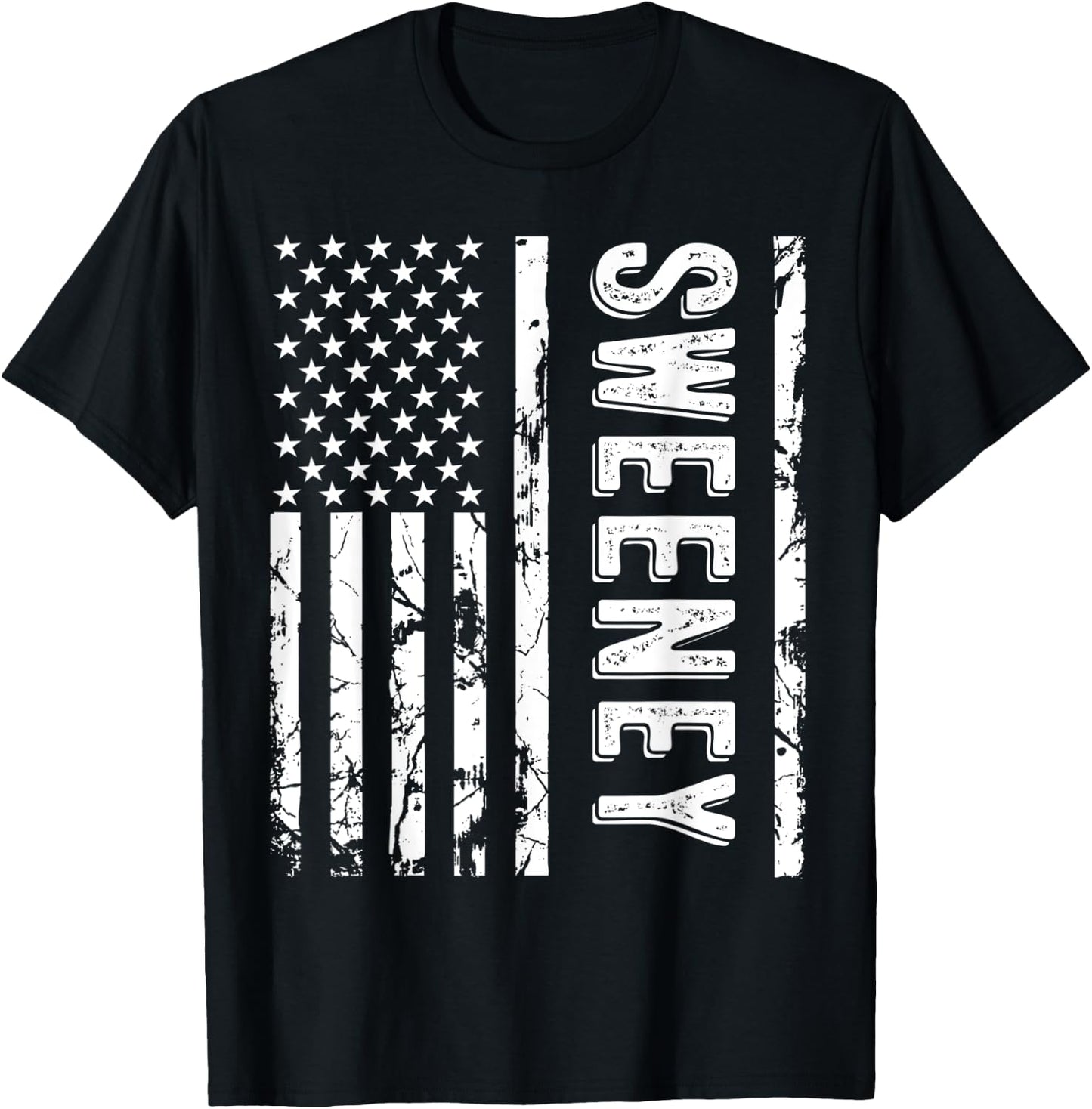 Sweeney Last Name Funny Surname Team Sweeney Family Reunion T-Shirt - T-Shirt | Black