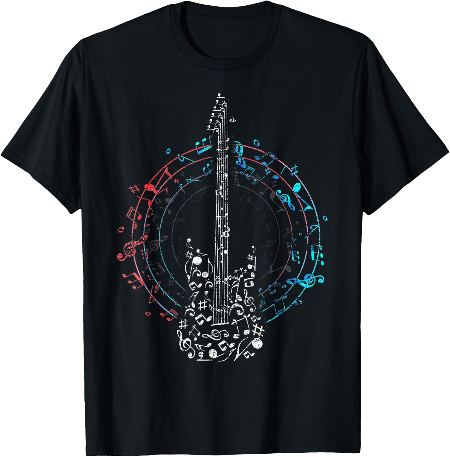 Clef as a guitar T-Shirt - T-Shirt | Black