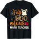 Fab Boo Lous Math Teacher Leopard Spooky Halloween Costume T-Shirt - T-Shirt | Black