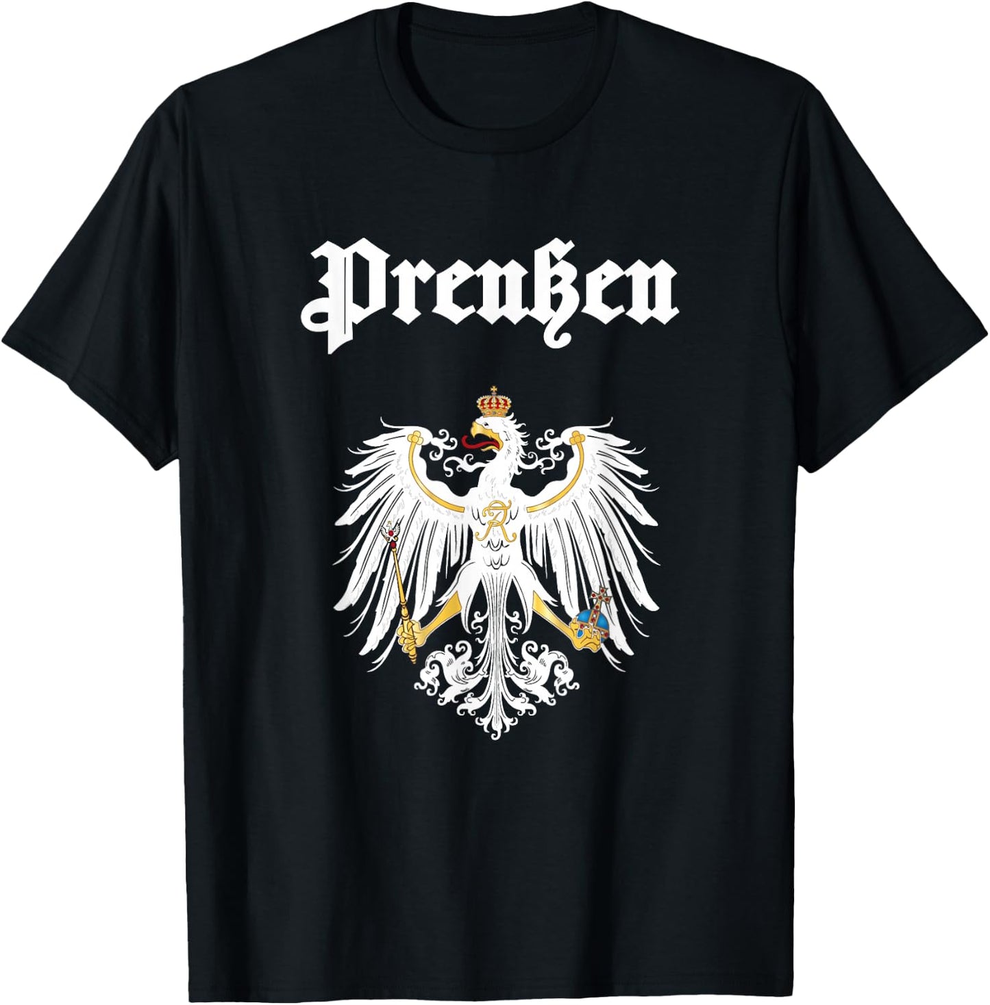 Kingdom of Prussia Eagle - East Prussia Coat of Arms T-Shirt - T-Shirt | Black