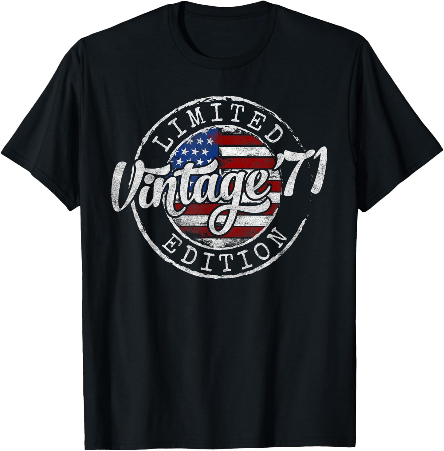 Vintage 1971 54th Birthday Gifts Women 54 Year Old T-Shirt - T-Shirt | Black