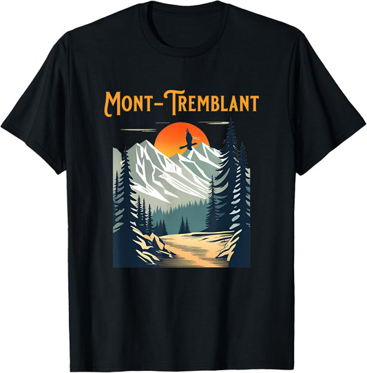 Vintage Mont-Tremblant Souvenir Hiking T-Shirt - T-Shirt | Black