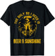 The Only BS I Need is Beer & Sunshine Funny Summer Beach Men Women T-Shirt - T-Shirt | Black