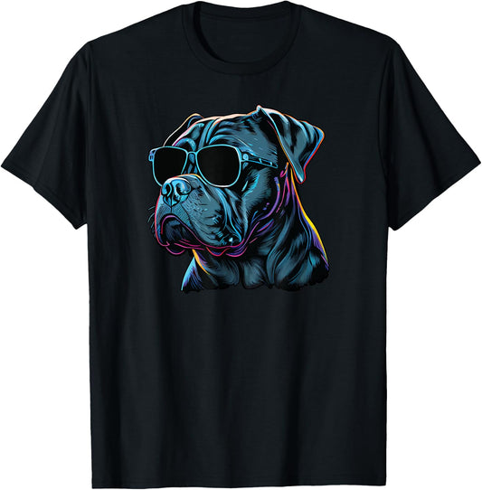Dad Mom Cool Dog Sunglasses - Cane Corso Women T-Shirt - T-Shirt | Black