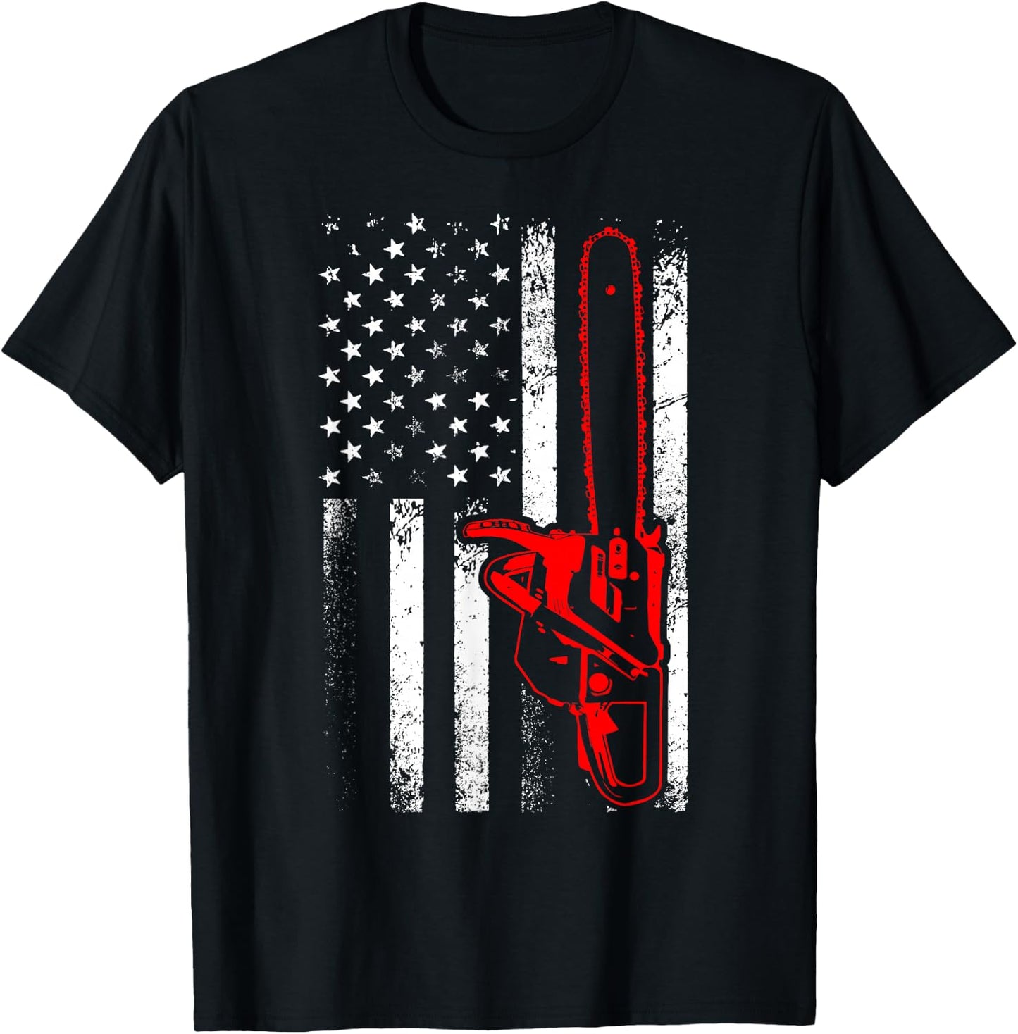 Funny Logger Arborist Gift Men Cool Lumberjack Woodworker T-Shirt - T-Shirt | Black