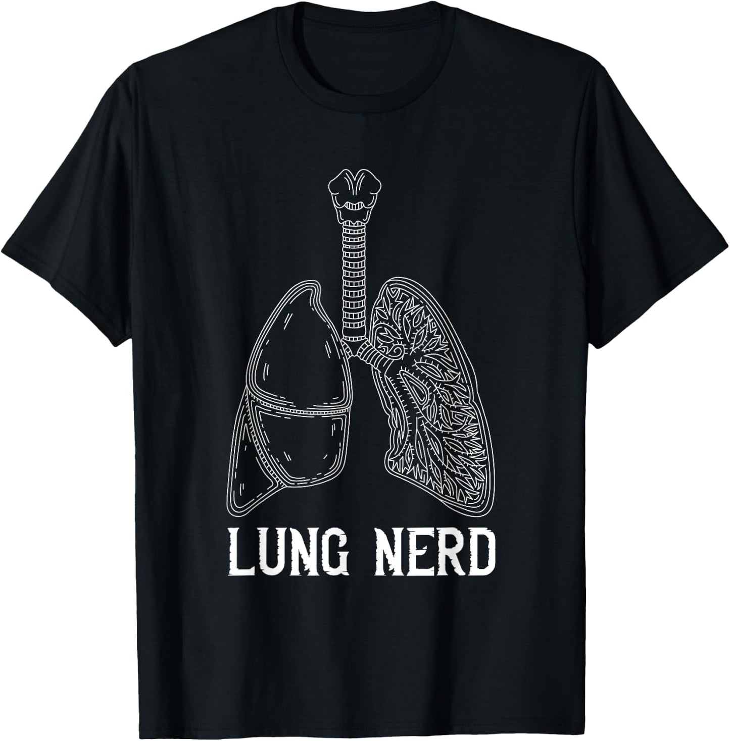 Respiratory Therapist Lung Nerd RT Respiratory Therapy T-Shirt - T-Shirt | Black