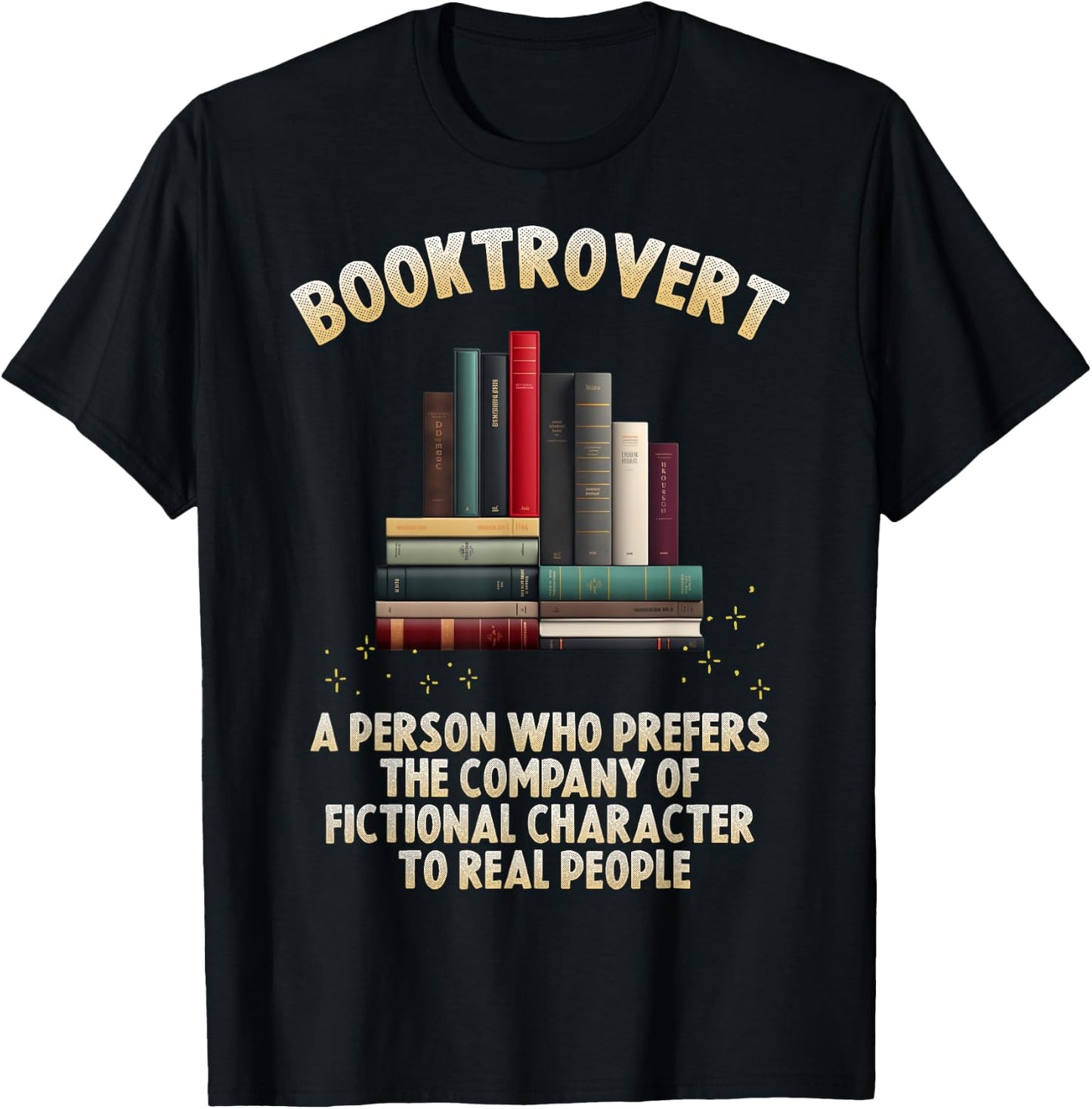 Booktrovert T-Shirt - T-Shirt | Black