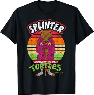 Mademark x Teenage Mutant Ninja Turtles - Teenage Mutant Ninja Turtles Splinter Ready For Action T-Shirt - T-Shirt | Black
