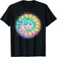 Sun and Moon Tie Dye casual Hipster Boho Funny Cute graphic T-Shirt - T-Shirt | Black
