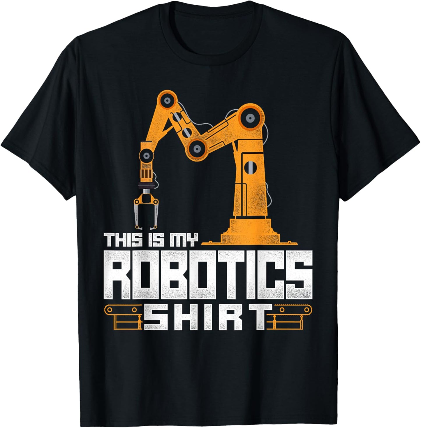 Robot Robotics Engineer Vintage This Is My Robotics Shirt T-Shirt - T-Shirt | Black