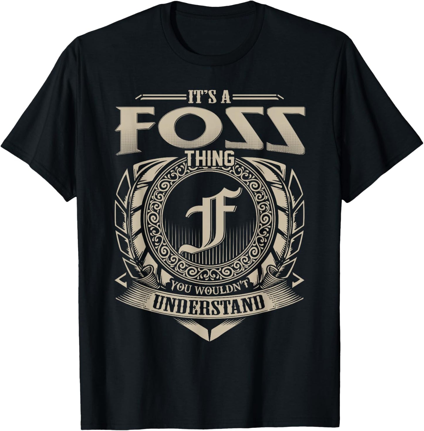 It's A FOSS Thing You Wouldn't Understand Name Vintage T-Shirt - T-Shirt | Black