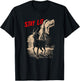 Occult Atheist Black Phillip Burning Church Stay Lit Satan T-Shirt - T-Shirt | Black