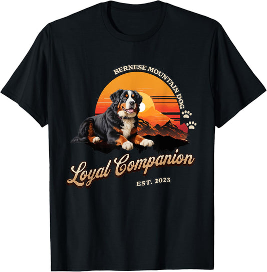 Bernese Mountain dog Shirt. Bernese Mountain dog Men Women T-Shirt - T-Shirt | Black
