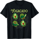 Yogacado Meditation Yoga Poses | Funny Namaste Yoga T-Shirt - T-Shirt | Black