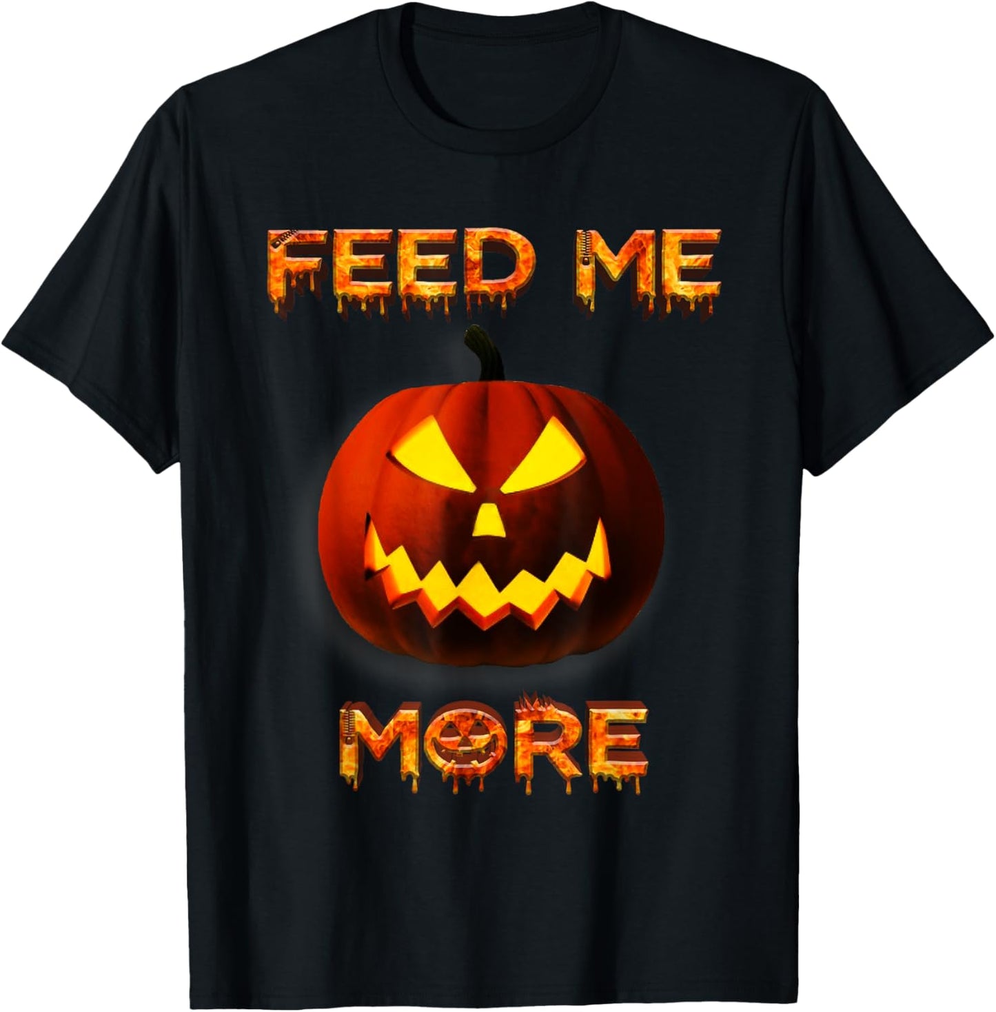 Halloween Feed Me More T-Shirt - T-Shirt | Black