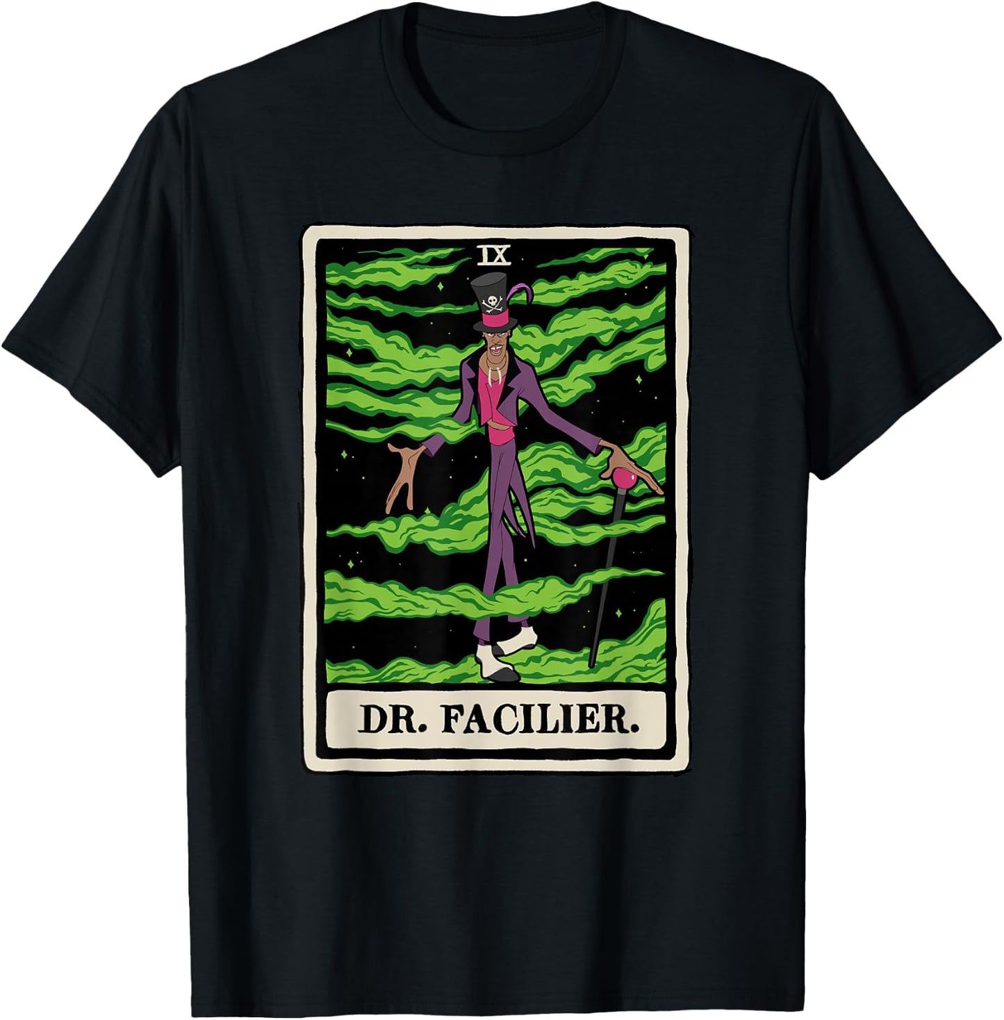 Disney Villains Dr. Facilier Tarot Card T-Shirt - T-Shirt | Black
