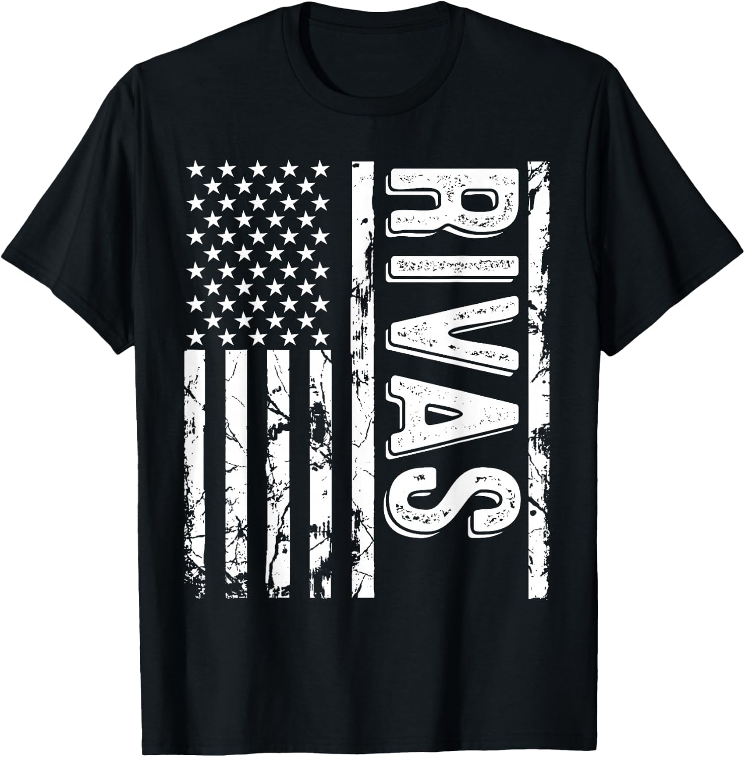 Rivas Last Name Funny Surname Team Rivas Family Reunion T-Shirt - T-Shirt | Black