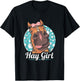 Hay Girl, Horse T-Shirt - T-Shirt | Black