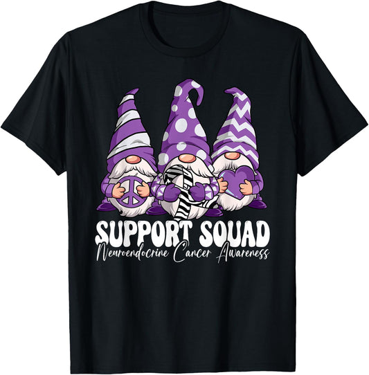 Support Squad Neuroendocrine Cancer Awareness T-Shirt - T-Shirt | Black
