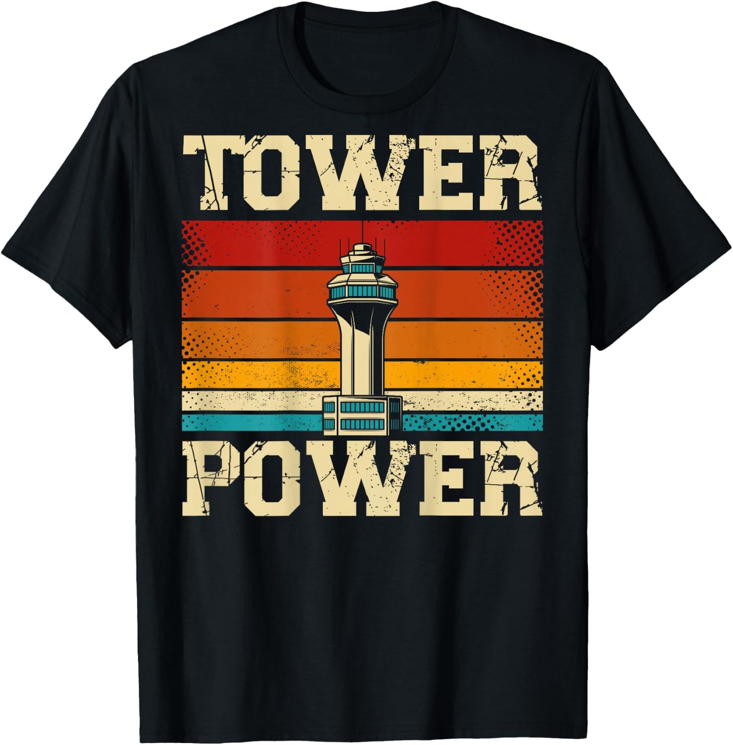 Tower Power Flight Control T-Shirt - T-Shirt | Black
